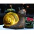 LED Solar Powered Snail Shape Lamp Landscape Decor Warm Light 13x14 5x8cm