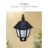 LED Solar Powered Wall Light Outdoor Waterproof Garden Body Induction Flame Lamp Flame body sensing mode