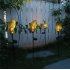 LED Solar Powered Waterproof Light Leaf Shape Outdoor Garden Decor Landscape Lawn Lamp warm light Solar Leaf