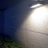 LED Solar Wall Lamp Light Control Induction High Bright Aluminum Alloy Light for Outdoor Yard Garden Fence White light