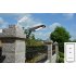 LED  Solar powered Outdoor Lights with Remote Control Adjustable Human Induction Wall Light Black shell white light