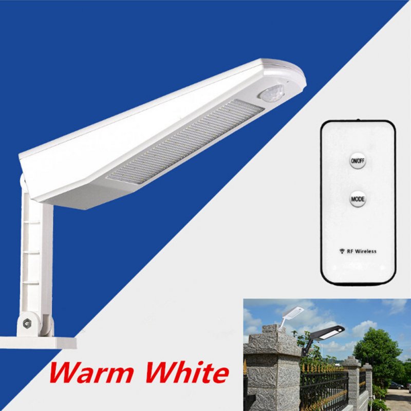 LED  Solar-powered Outdoor Lights with Remote Control Adjustable Human Induction Wall Light White light warm white light