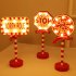 LED Stop Sign Christmas Garden Light Energy Saving Battery Powered Decorative Light For Yard Patio Garden Pathway Porch Decor House STOP