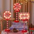 LED Stop Sign Christmas Garden Light Energy Saving Battery Powered Decorative Light For Yard Patio Garden Pathway Porch Decor House STOP