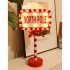 LED Stop Sign Christmas Garden Light Energy Saving Battery Powered Decorative Light For Yard Patio Garden Pathway Porch Decor House STOP