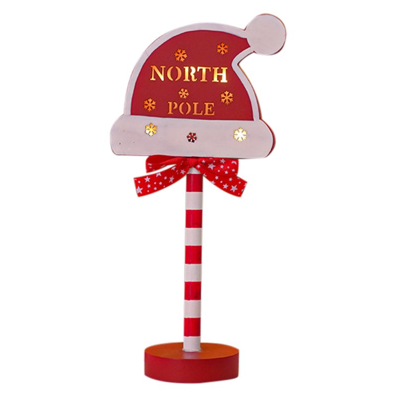 LED Stop Sign Christmas Garden Light Energy Saving Battery Powered Decorative Light For Yard Patio Garden Pathway Porch Decor