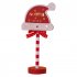 LED Stop Sign Christmas Garden Light Energy Saving Battery Powered Decorative Light For Yard Patio Garden Pathway Porch Decor Christmas hat NORTH POLE
