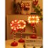 LED Stop Sign Christmas Garden Light Energy Saving Battery Powered Decorative Light For Yard Patio Garden Pathway Porch Decor House STOP
