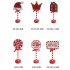LED Stop Sign Christmas Garden Light Energy Saving Battery Powered Decorative Light For Yard Patio Garden Pathway Porch Decor Christmas hat NORTH POLE