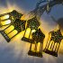 LED String Light Iron House Shape Pendant Garden Xmas Wedding Party Ramadan Eid Decor colors