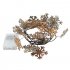 LED String Light Pine Cone Copper Wire Fairy Lamp for Christmas Home Wedding Party Snowflower