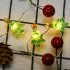 LED String Light with Remote Control 3AA Waterproof Lamp for Thanksgiving Christmas Halloween Decor Warm White