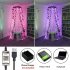 LED String Lights 2700K 25lm Adjustable Brightness Speed APP Control Fairy Lights For Christmas Party Wedding Decoration 20 meters 200 lights