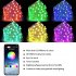 LED String Lights 2700K 25lm Adjustable Brightness Speed APP Control Fairy Lights For Christmas Party Wedding Decoration 20 meters 200 lights