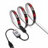 LED Strip Lights 5050 RGB Tape Flexible Color Changing Light Strip Kit With 24 Keys Remote Controller RGB LED Tape For Bedroom Boat Car TV Backlighting Holidays