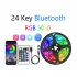 LED Strip Lights 5050 RGB Tape Flexible Color Changing Light Strip Kit With 24 Keys Remote Controller RGB LED Tape For Bedroom Boat Car TV Backlighting Holidays