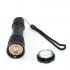 LED T6 Double Light Source Remote Strong Light UV Flashlight black