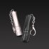 LED T6 Mini Flashlight Keychain with Hanging Buckle for Outdoor Use Gray Model 1464