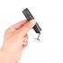 LED T6 Mini Flashlight Keychain with Hanging Buckle for Outdoor Use black Model 1464