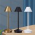 LED Table Lamp 3 Colors Stepless Dimming Rechargeable USB Night Light Touch Desk Light Gold