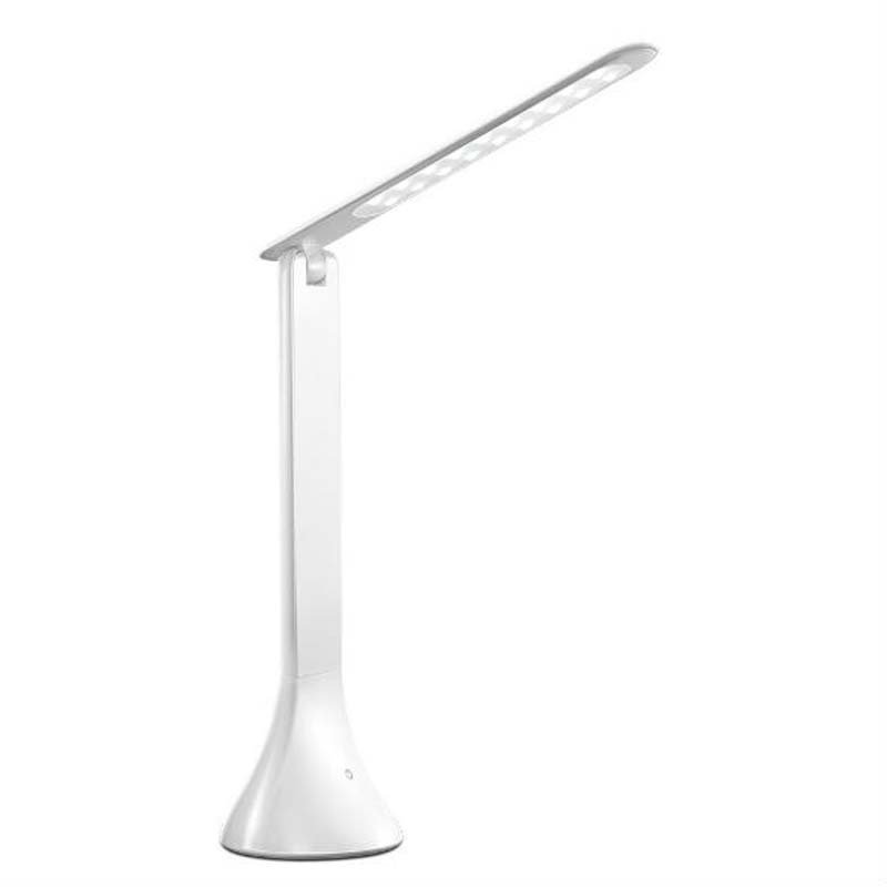 LED Table Lamp Foldable USB Powered 3 Dimming Desk Lamp Eye Protection Reading Light White (no screen display)_78 * 78 * 248