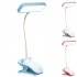 LED Table Lamp With Clip 3 Color Temperatures Dimmable Eye Protection Adjustable Touch Sensor Desk Lights Study Lamp  35 x 15 5cm  White