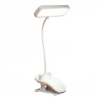 LED Table Lamp With Clip 3 Color Temperatures Dimmable Eye Protection Adjustable Touch Sensor Desk Lights Study Lamp (35 x 15.5cm) White