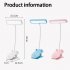 LED Table Lamp With Clip 3 Color Temperatures Dimmable Eye Protection Adjustable Touch Sensor Desk Lights Study Lamp  35 x 15 5cm  White