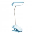 LED Table Lamp With Clip 3 Color Temperatures Dimmable Eye Protection Adjustable Touch Sensor Desk Lights Study Lamp (35 x 15.5cm) blue