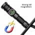 LED Torch  Digital Display USB Rechargeable Flashlight  250000 Lumens Brightest Torch With COB Side Light Mode  5 Lighting Modes Telescopic Zoom Flashlight Cont