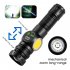 LED Torch  Digital Display USB Rechargeable Flashlight  250000 Lumens Brightest Torch With COB Side Light Mode  5 Lighting Modes Telescopic Zoom Flashlight Cont