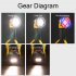 LED Torch Light Super Bright Rechargeable Flashlight Foldable Tripod High Power Portable Camping Flashlight Large