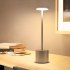 LED USB Rechargeable Table Light Stylish Night Light with 2 mode Eye Protect Lamp Gift  Golden shell warm light