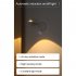 LED Wall Lamp 3 Color Modes Infinite Dimming Easy Installation Wall Mount Lighting Fixture For Bedroom Hotel White