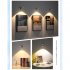 LED Wall Lamp 3 Color Modes Infinite Dimming Easy Installation Wall Mount Lighting Fixture For Bedroom Hotel White