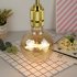 LED Warm Yellow Light Edison Bulb E27 Round Love Letter Lamp Home Decoration