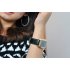 LED Watch with scrolling Text Display  93 Red LEDs  Leather Strap and more   Be the life of the party with this cool LED Watch