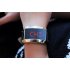 LED Watch with scrolling Text Display  93 Red LEDs  Leather Strap and more   Be the life of the party with this cool LED Watch
