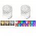 LED Water Ripple Night Light With Remote Control 16 Colors Available Touch Control Multifunctional Projection Lamp  85 x 85 x 95mm  Rechargeable RGB