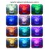 LED Water Ripple Night Light With Remote Control 16 Colors Available Touch Control Multifunctional Projection Lamp  85 x 85 x 95mm  Rechargeable RGB