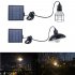 LED Waterproof Solar Power Pendant Light for Outdoor Courtyard Garden Corridor E27 Bulb White light  including light source  Lantern