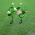 LED Waterproof Solar Power Lamp Lotus Flower Shape Lawn Lamps Night Light for Outdoor Garden Yard Decor 3 lotus white