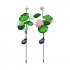 LED Waterproof Solar Power Lamp Lotus Flower Shape Lawn Lamps Night Light for Outdoor Garden Yard Decor 3 lotus pinks