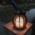 LED Waterproof Solar Powered Candle Lantern Street Lamp Rattan Light for Garden Yard Outdoor Decoration