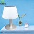 LED Waterproof Stainless Steel Solar Powered Table Lamp Basic Desk Lamp for Bedroom Outdoor  white light
