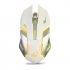 LED Wireless Optical Gaming Mouse Rechargeable X7 High Resolution Mouse white