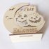 LED Wooden Candle Light DIY Moon Pumpkin Man Tombstone Ghost House Ornament for Halloween Party JM01651