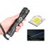 LED XHP50 Telescopic Focusing Flashlight High Light Torch with Power Display Positive white light