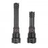 LED XHP90 Flashlight USB Rechargeable Camp Torch with Hammer for Outdoor with Input Output Electric Function Short 1490B