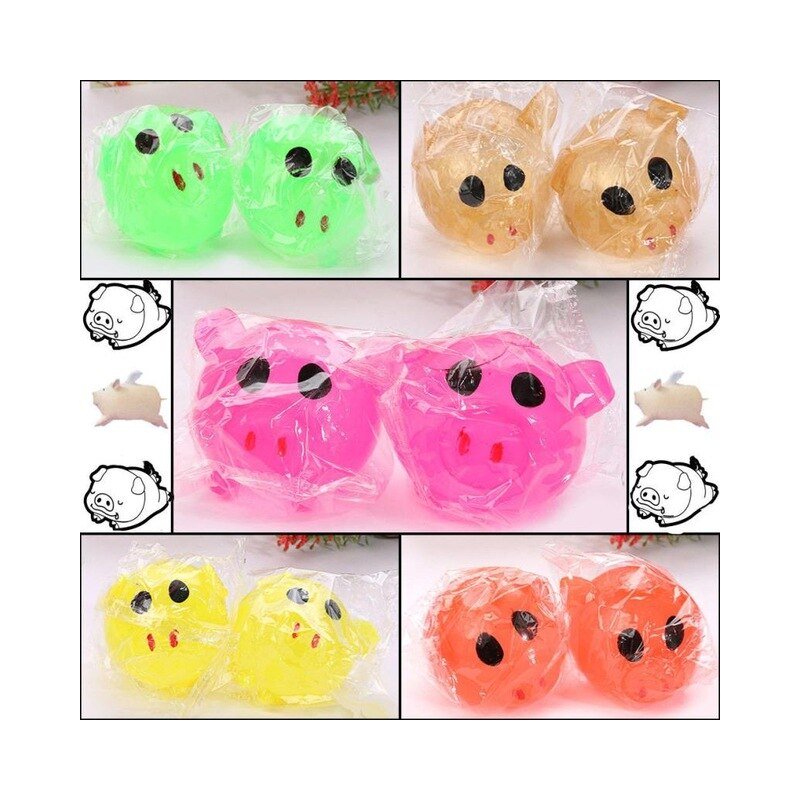 LED animal toys Anti-stress Toy Decompression Splat Ball Vent Smash Various Styles Pig Toys Cute Squeeze Toy New Gift accessorie